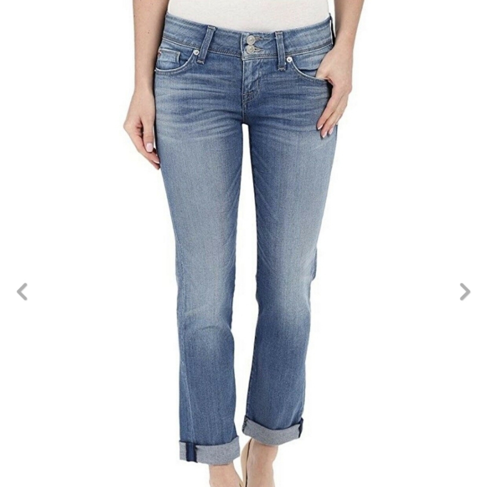 Hudson Ginny Straight Ankle Cuff Jeans! 28 x 25